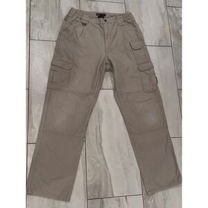 511 tactical Taclite Pro Pants Men 34x32.5 Ripstop Cargo Double Knee Stone 7451